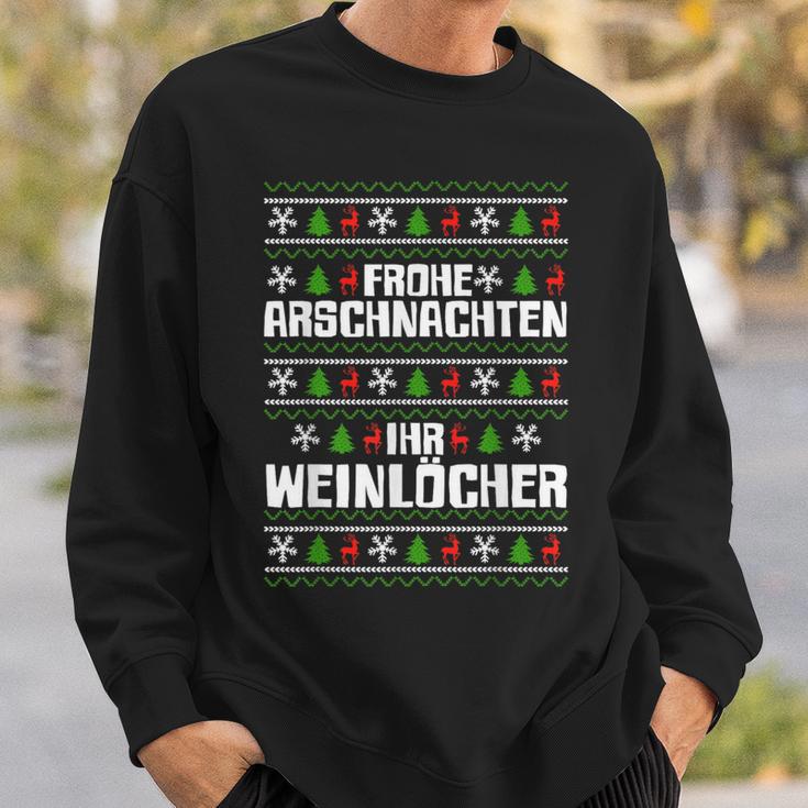 Frohe Arschnachten Ihr Weinlöcher Costume Sweatshirt Geschenke für Ihn