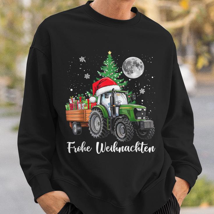 Fröhliche Weihnachten Santa Tractor Bauer Fährt Christmas Sweatshirt Geschenke für Ihn