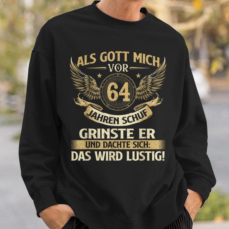 Als Gott Michor 64 Jahren Schuf Birthday Sweatshirt Geschenke für Ihn