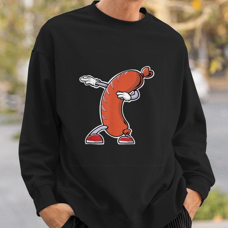 Bratwurst Wurst Sausage Red Hot Dog Dabbing Sweatshirt Geschenke für Ihn