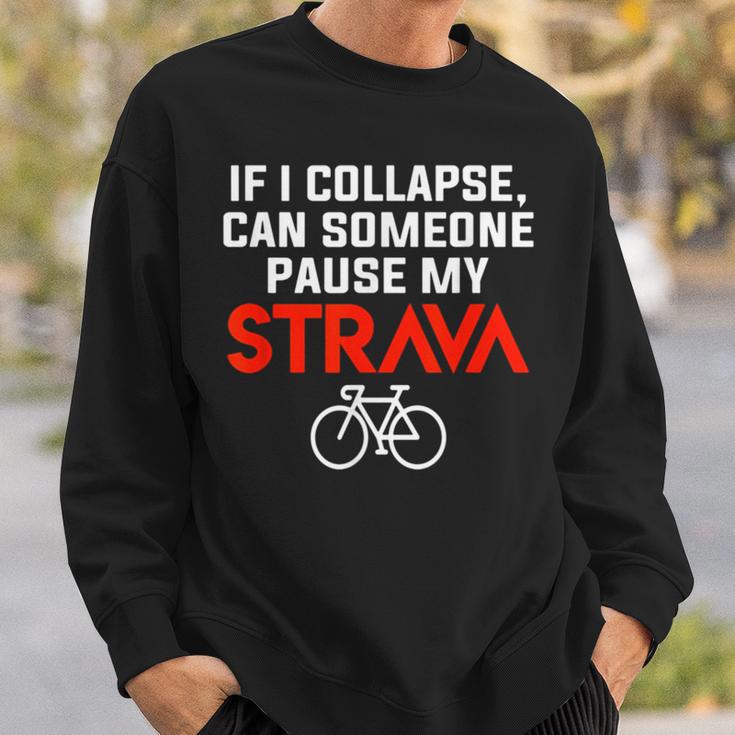 Cycling Break My Strava Sweatshirt Geschenke für Ihn