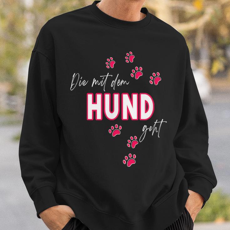 Dog Die Mit Dem Hund Geht Sweatshirt Geschenke für Ihn