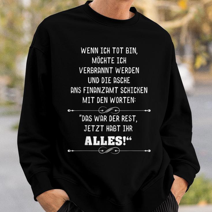 Finanzamt S Sweatshirt Geschenke für Ihn