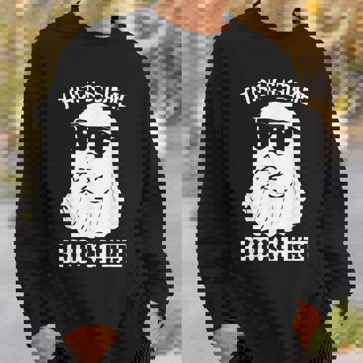 Halloween This Is Some Ghost Sheet Boo Retro Halloween Sweatshirt Gifts for Him