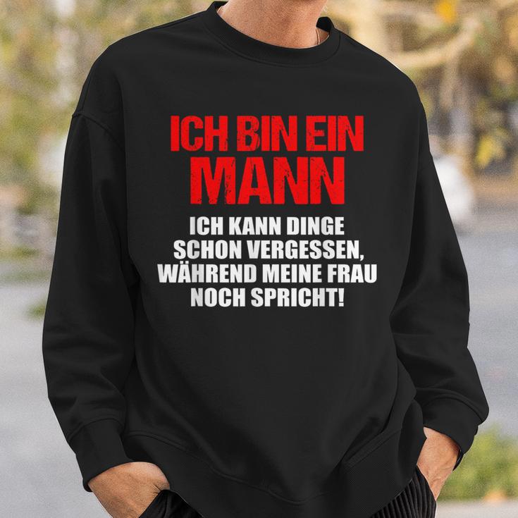 Ich Bin Ein Mann Ich Kann Dinge Schonergessen German Langu Sweatshirt Geschenke für Ihn