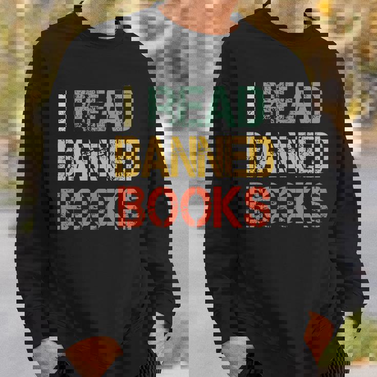 I Read Banned Books Bookworms Love Reading Books Sweatshirt Gifts for Him