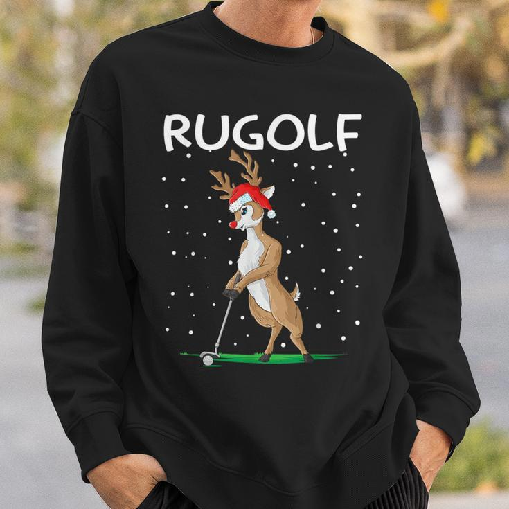 Rugolf Reindeer Christmas Golf Sweatshirt Geschenke für Ihn