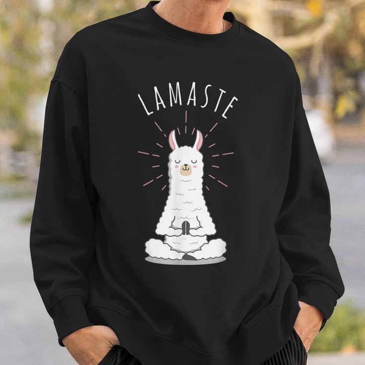 Yoga Namaste Lamaste Sweatshirt Geschenke für Ihn