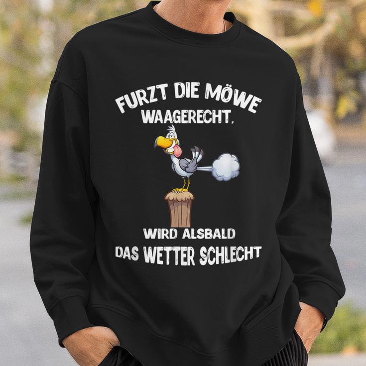 Furzt Die Möwe Waagercht Nordic German Humour Sweatshirt Geschenke für Ihn