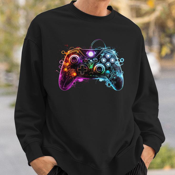 Gaming Controller Gamerideo Controller Sweatshirt Geschenke für Ihn