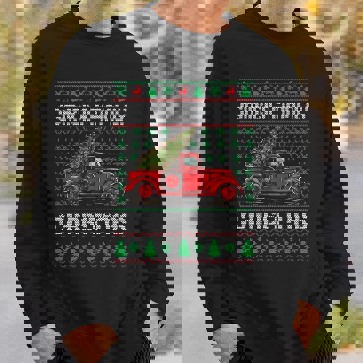 Garcia Family Ugly Christmas Sweater Red Truck Xmas Sweatshirt Gifts for Him