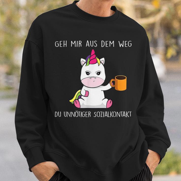 Geh Mir Aus Dem Weg Du Unnötiger Sozialkontakt Geh Sweatshirt Geschenke für Ihn