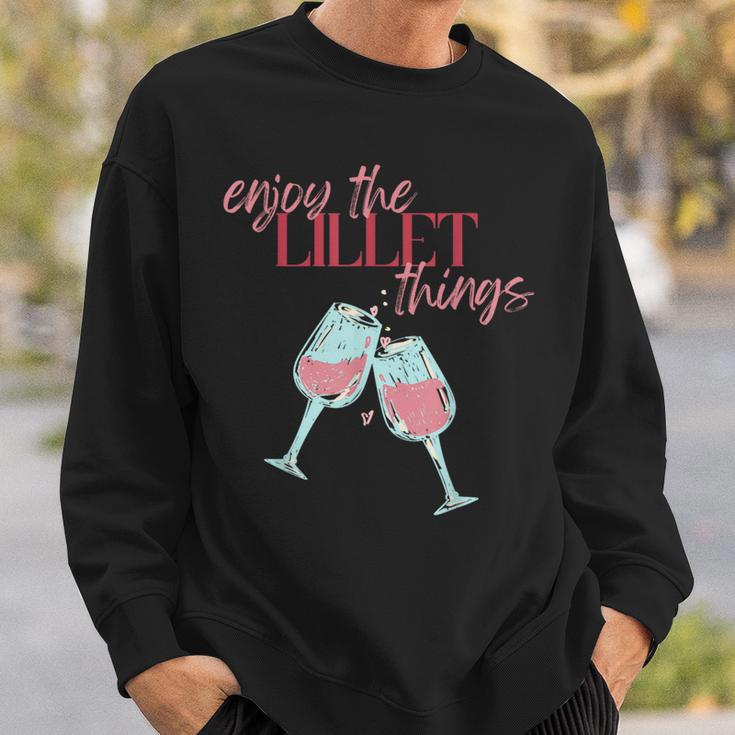 Genießen Sie Den Lillet Things Sommerfrüchte Weincocktail Sweatshirt Geschenke für Ihn