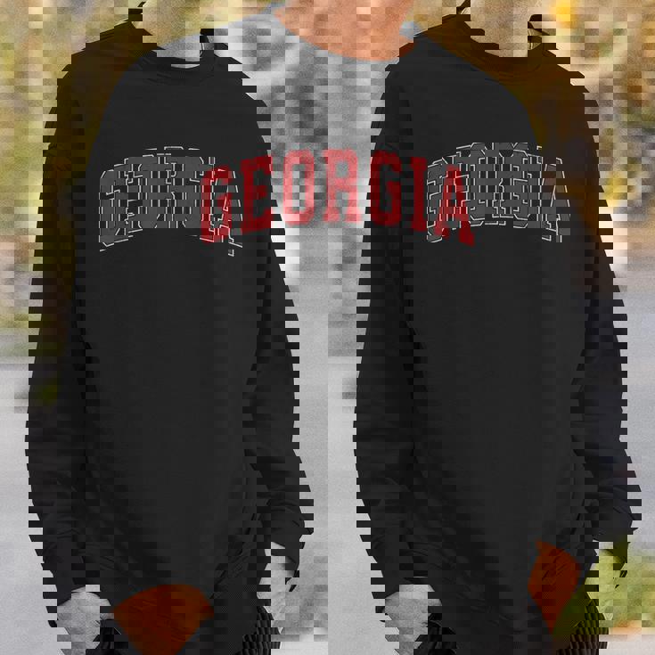 Georgia Ga Vintage Athletic Red Sports 80S 90S Style Sweatshirt Gifts for Him