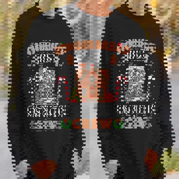 Gingerbread House Construction Crew Christmas Sweatshirt Gifts for Him