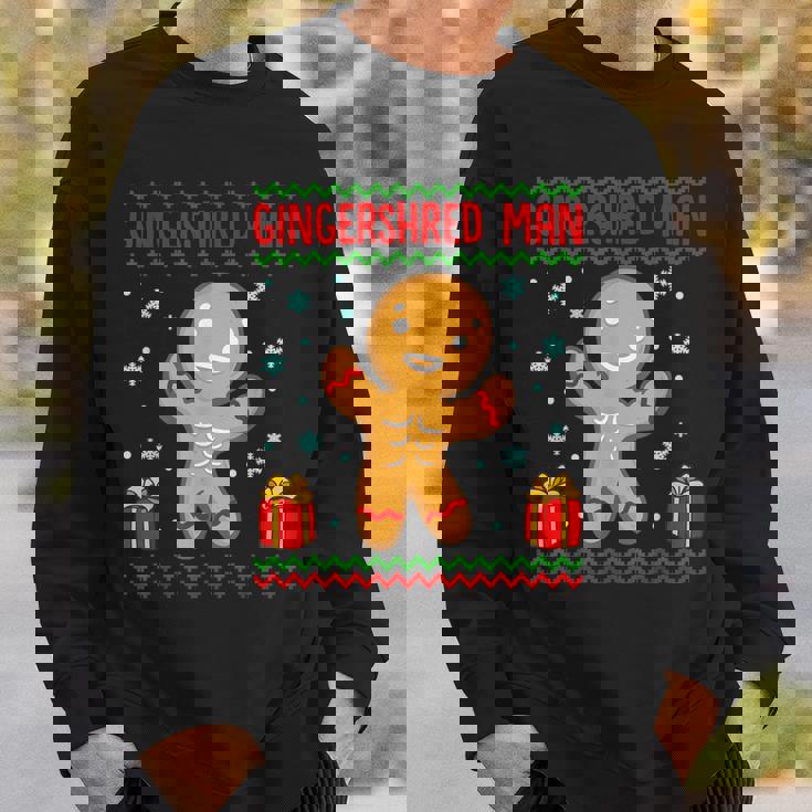 Gingershred Man Un Carino Buff Natale Gingerbread Man Felpa Regalos para él