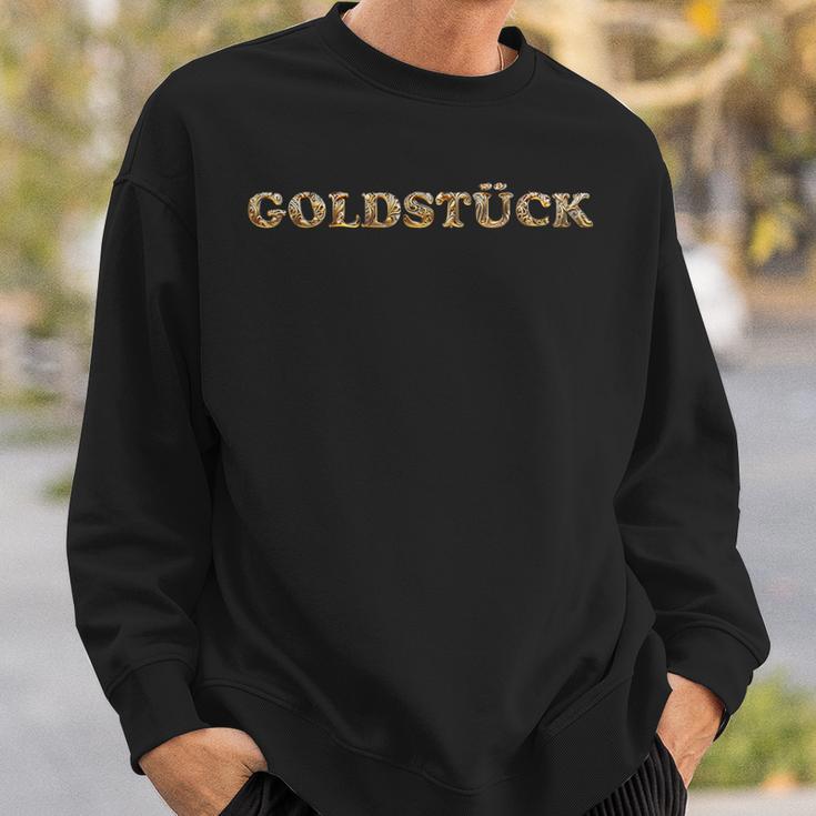 Goldstück Golden Lettering Word Game Sayings Sweatshirt Geschenke für Ihn