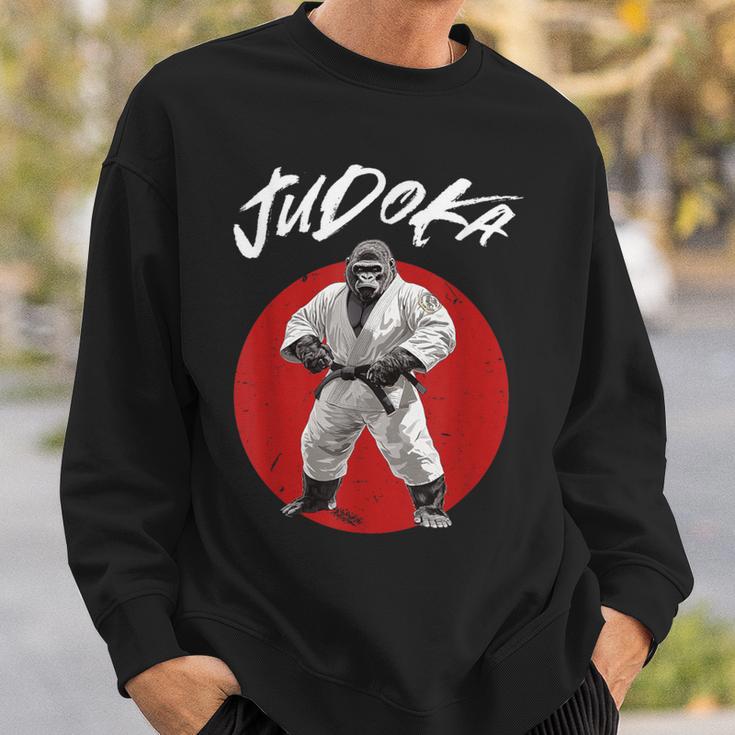 Gorilla Judoka Judo Sweatshirt Geschenke für Ihn