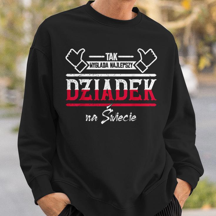 Grandpa Tak Wyglada Najlepszy Dziadek Na Swiecie Best Dziadek S Sweatshirt Geschenke für Ihn