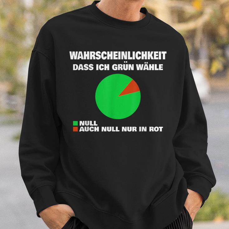 Green No Thank You Wahrscheinlichkeit Dass Ich Grün Wähle Null Sweatshirt Geschenke für Ihn