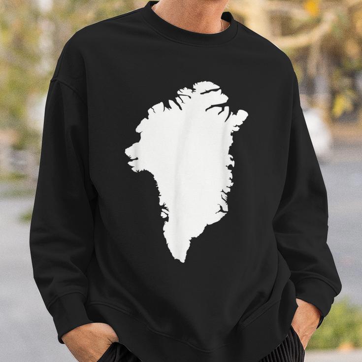 Greenland Map Sweatshirt Geschenke für Ihn