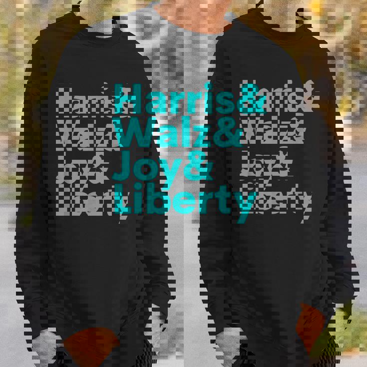 Harris Walz Joy Liberty Harris Walz Waltz 2024 Retro Sweatshirt Gifts for Him