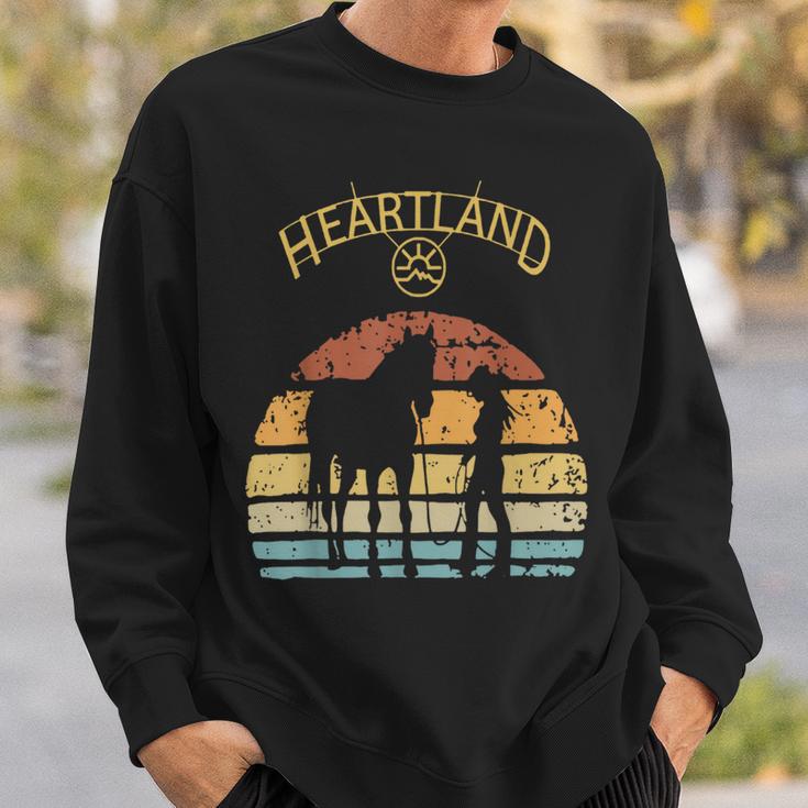 Heartland Retrointage Sunset Sweatshirt Geschenke für Ihn