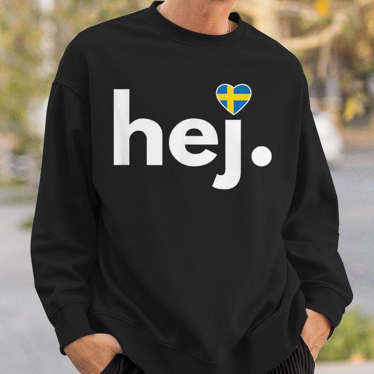 Hej Sweden Fan Travel Hobby Stockholm Sweatshirt Geschenke für Ihn