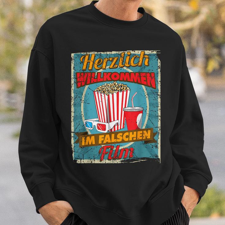 Herzlich Willkommen Im Falschen Film Herzlich Willkommen Im Falschen Film Sweatshirt Geschenke für Ihn