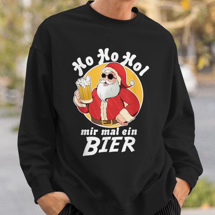 Ho Ho Hol Mir Mal Ein Bier Christmas Father Christmas Sweatshirt Geschenke für Ihn