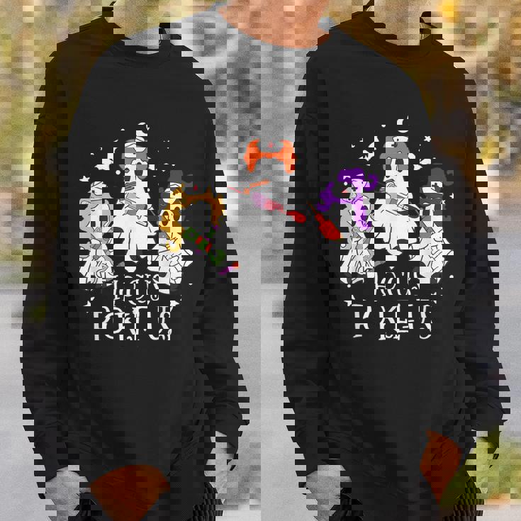 Hocus Poke Us Phlebotomist Medical Lab-Tech Spooky Halloween Sweatshirt Gifts for Him