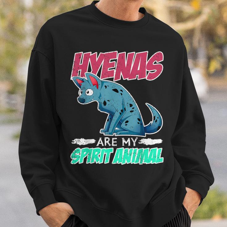 Hyänen Sind Meine Spiritual Animals Hyaena Sweatshirt Geschenke für Ihn