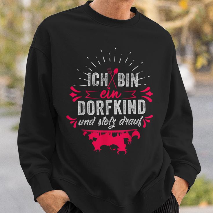 Ich Bin Ein Dorfkind Und Stolz Drauf Farmer Farm Sweatshirt Geschenke für Ihn