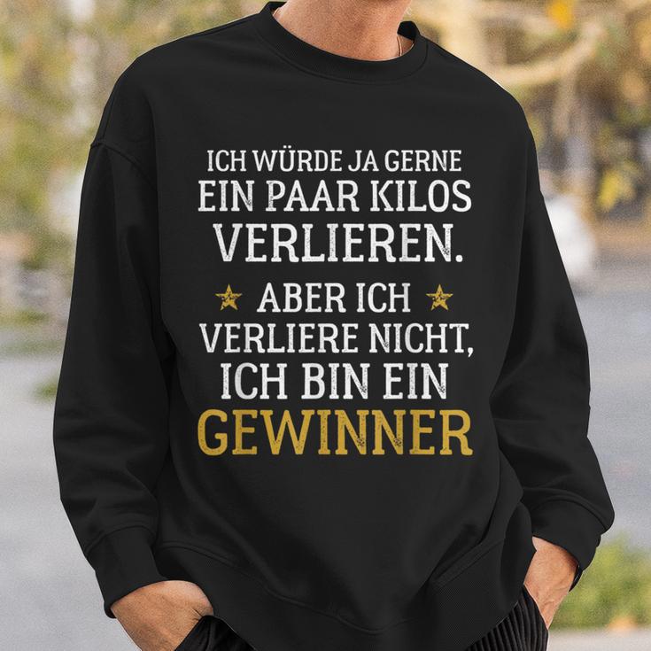 Ich Bin Ein Winner Diet Lose Weight Nutrition Sweatshirt Geschenke für Ihn