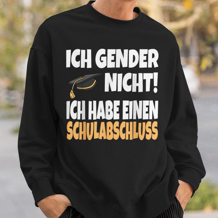 Ich Gender Nicht Ich Habe Einen Schulabschluss German Sweatshirt Geschenke für Ihn