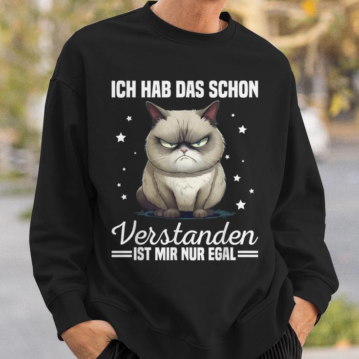 Ich Hab Das Schonerstanden Ist Mir Nur Egal Katze Angervt Sweatshirt Geschenke für Ihn