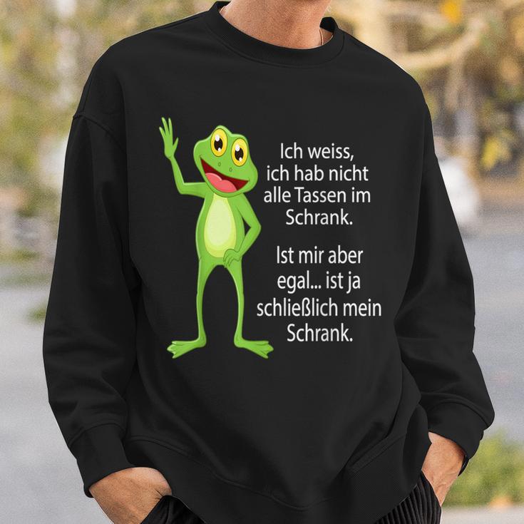 Ich Habe Nicht Alle Masse Im Schrank Frosch Ich Habe Nicht Alle Tassen Sweatshirt Geschenke für Ihn