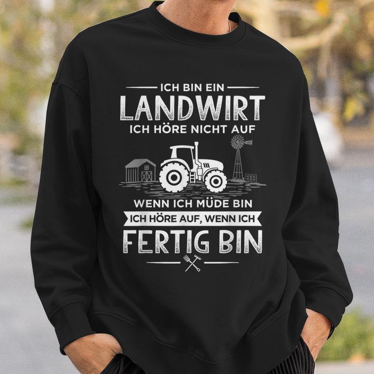 Ich Höre Nicht Auf Wenn Ich Mübin Farmer Ich Sweatshirt Geschenke für Ihn