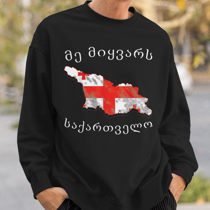 Ich Liebe Georgien Sweatshirt Geschenke für Ihn