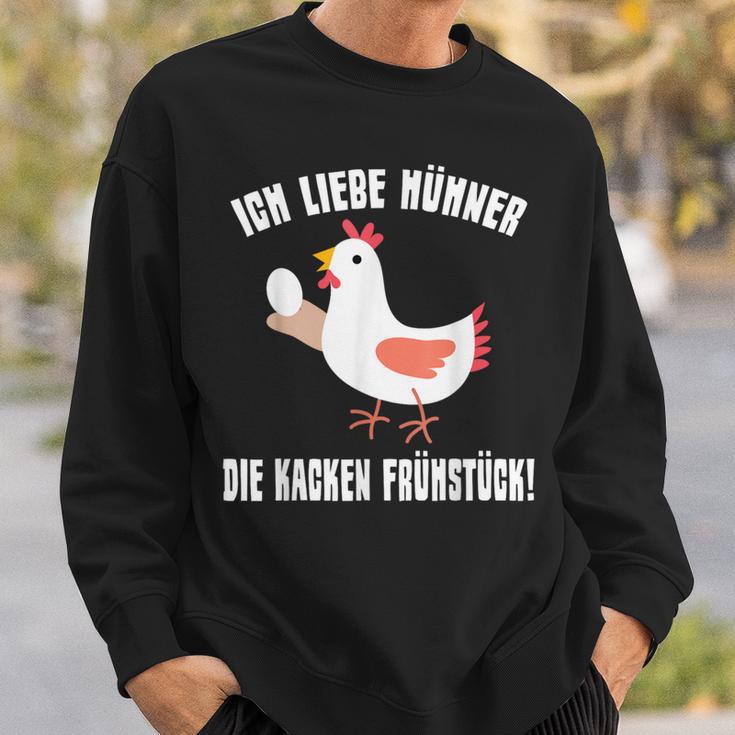 Ich Liebe Hühner Die Kacken Breakfast Farmer I Love Hühner Die Kacken Breakfast Sweatshirt Geschenke für Ihn