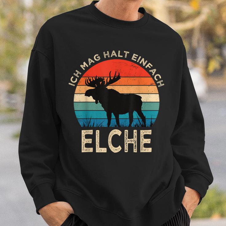 Ich Mag Halt Einfach Moose Animal Slogan Elk Sweatshirt Geschenke für Ihn