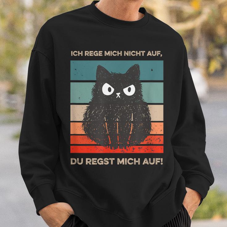 Ich Rege Mich Nicht Auf Katzen With Cat S Sweatshirt Geschenke für Ihn