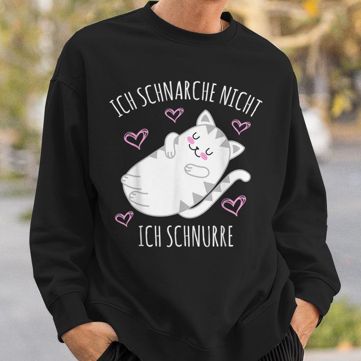 Ich Schnarche Nicht Ich Schnurre Saying Sleep Pyjama Sweatshirt Geschenke für Ihn