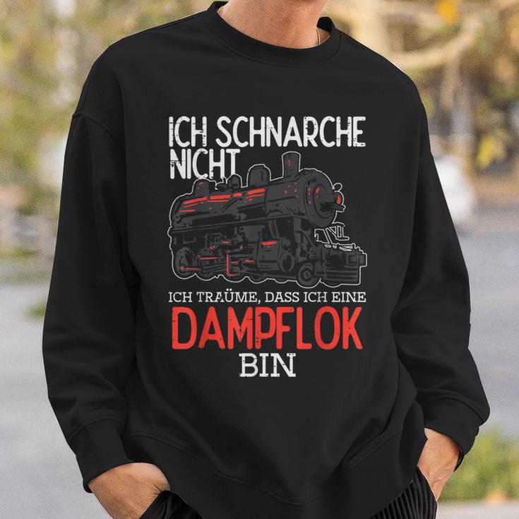 Ich Schnarche Nicht Träume Damplokführer Sweatshirt Geschenke für Ihn