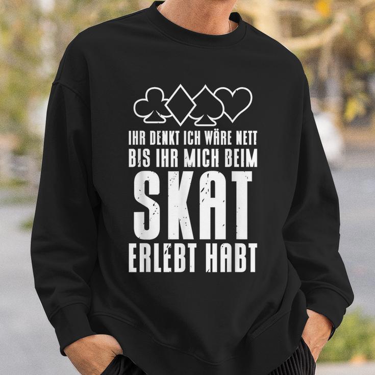 Ihr Denkt Ich Wäre Nett Skatspieler I Sweatshirt Geschenke für Ihn