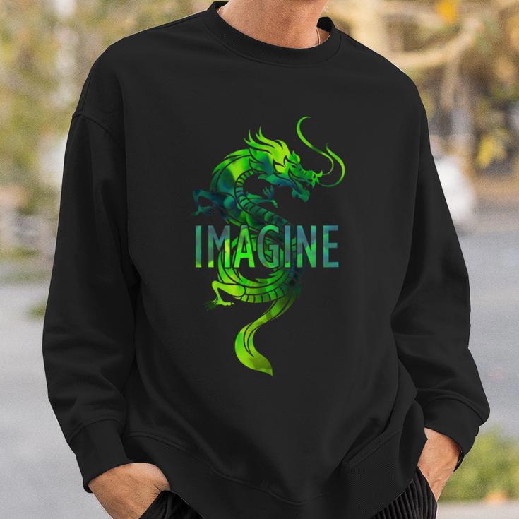 Imagine Fantasy Dragon Tattoo Style Sweatshirt Geschenke für Ihn