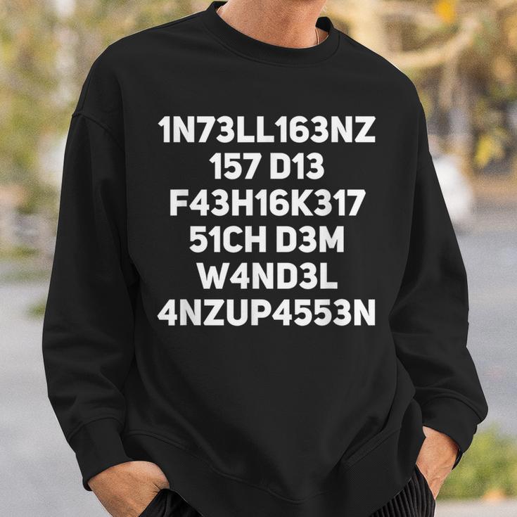 Intelligenz Ist Die Ability Adjusting Leet Geek Speak Nerd Sweatshirt Geschenke für Ihn