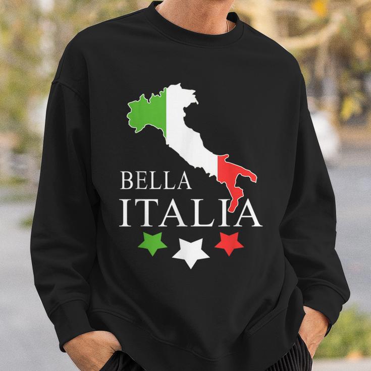 Italia Bella Italia With Italian Map Italy Sweatshirt Geschenke für Ihn