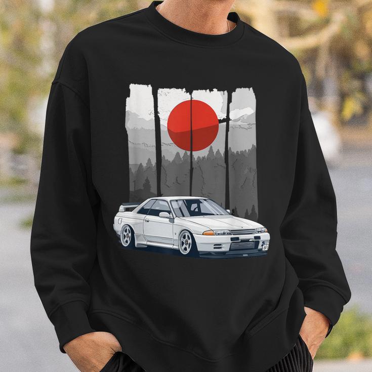 Jdm Skyline R32 Autotuning Japan Rising Sun Drift Sweatshirt Geschenke für Ihn