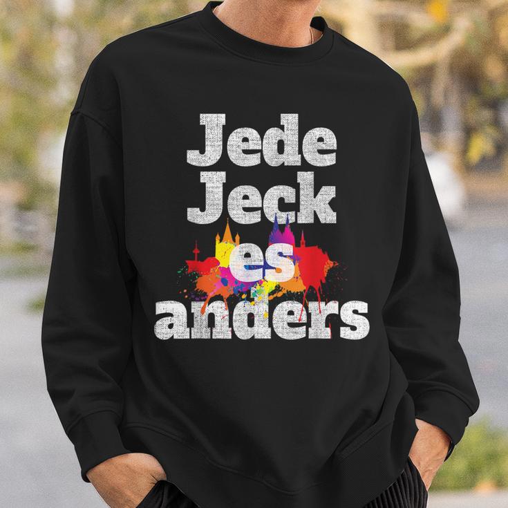 Jeder Jeck Es Anders Kölsches Grundgesetz Carnival In Cologne Sweatshirt Geschenke für Ihn